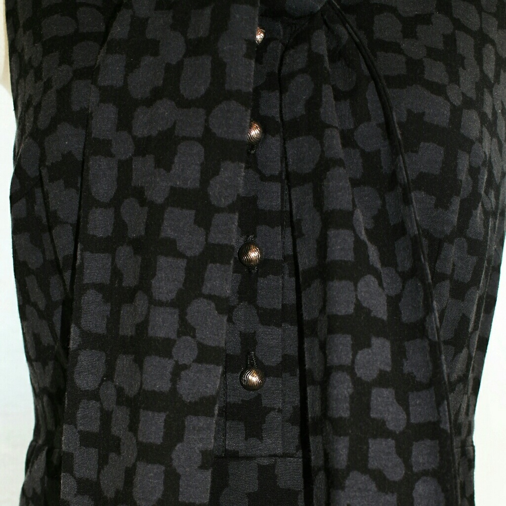 Trina Turk Printed Wool Tie Front Dress NWOT - Picture 2 of 4